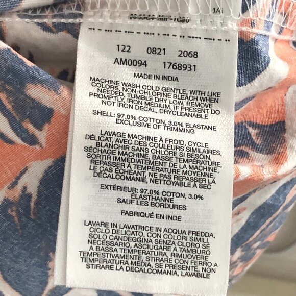 Columbia Rapid Rivers Short Sleeve Shirt Men's size S Blue White Coral NEW - Picture 7 of 7